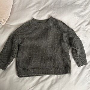 H&M Classic Crewneck Knit Sweater - dark Green